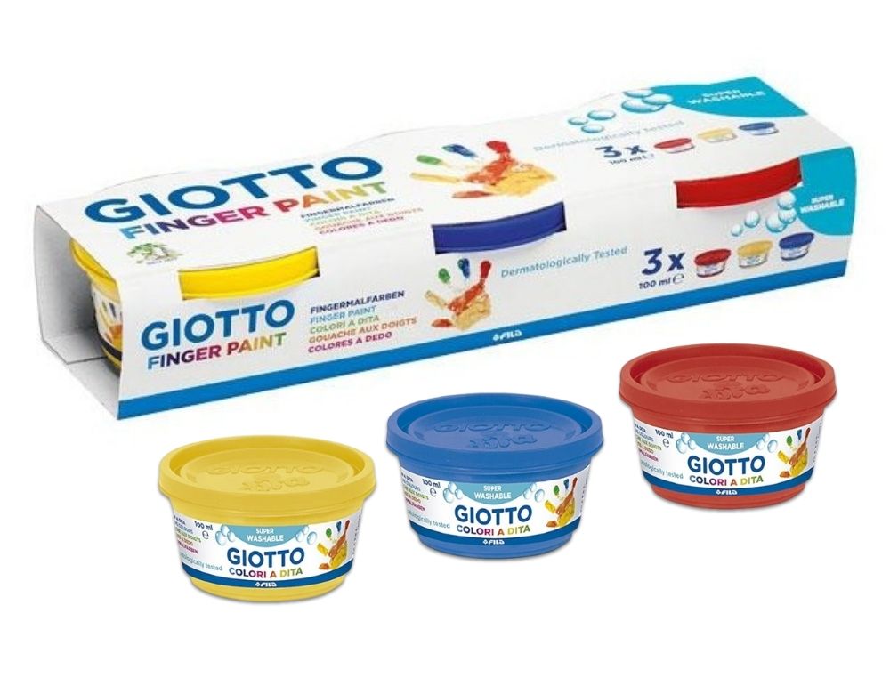 SET TEMPERA PARA DEDOS GIOTTO 6UNID. 100ML