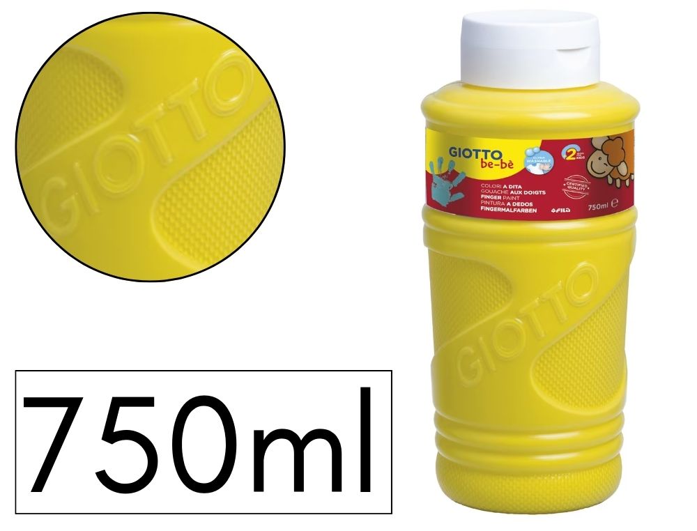 PINTURA DEDOS GIOTTO BE-B 750ML AMARILLO