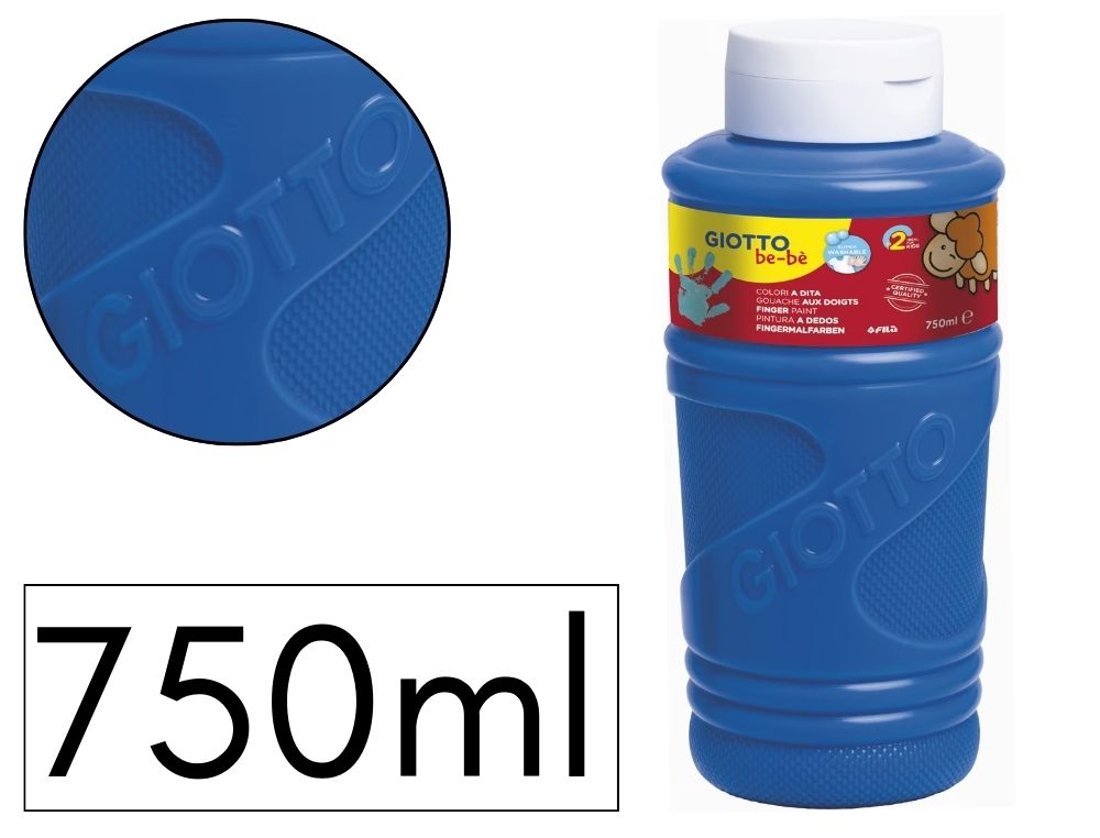 PINTURA DEDOS GIOTTO BE-B 750ML AZUL
