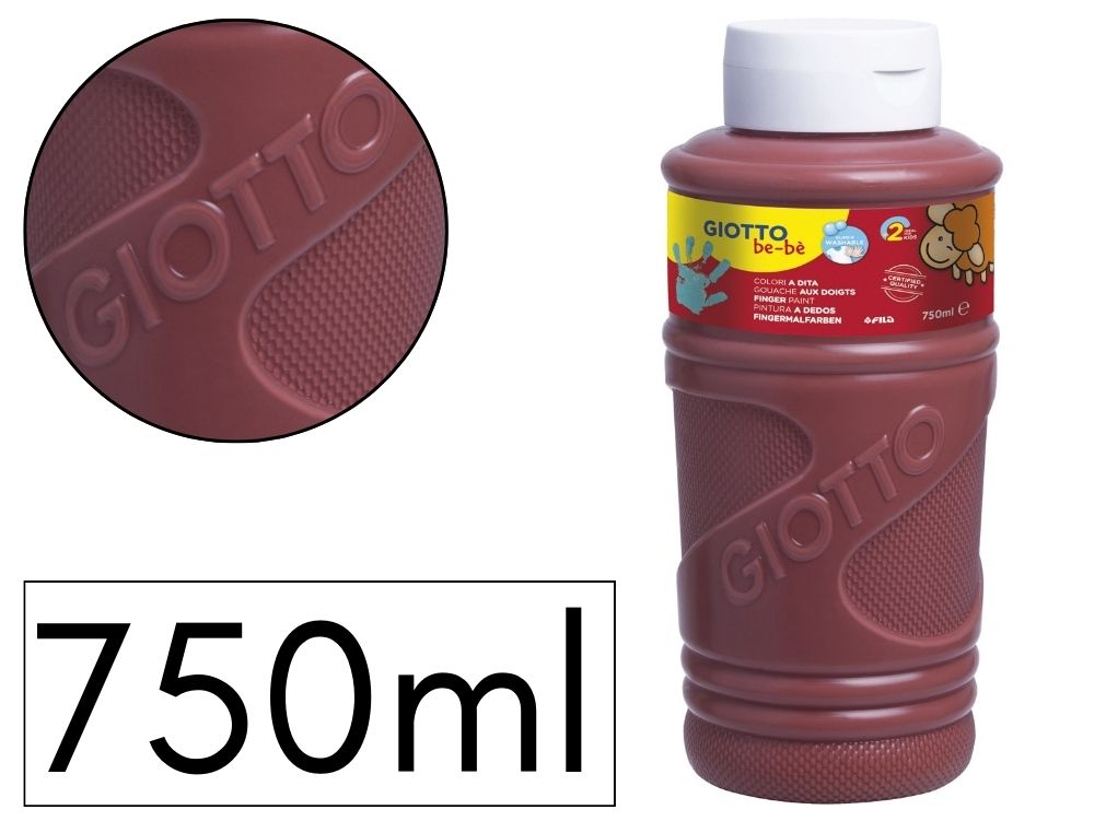 PINTURA DEDOS GIOTTO BE-B 750ML MARRON