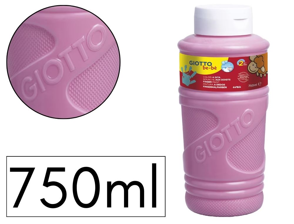 PINTURA DEDOS GIOTTO BE-B 750ML ROSA