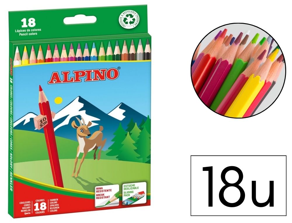 LAPICES ALPINO CAJA 18 UDS.