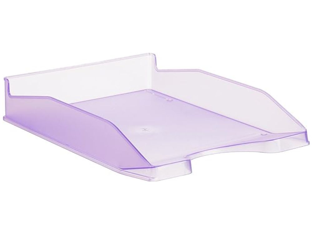 BANDEJA SOBREMESA A. 2000 MOD. 742 MALVA TRANSLUCIDA  345X255X60 MM