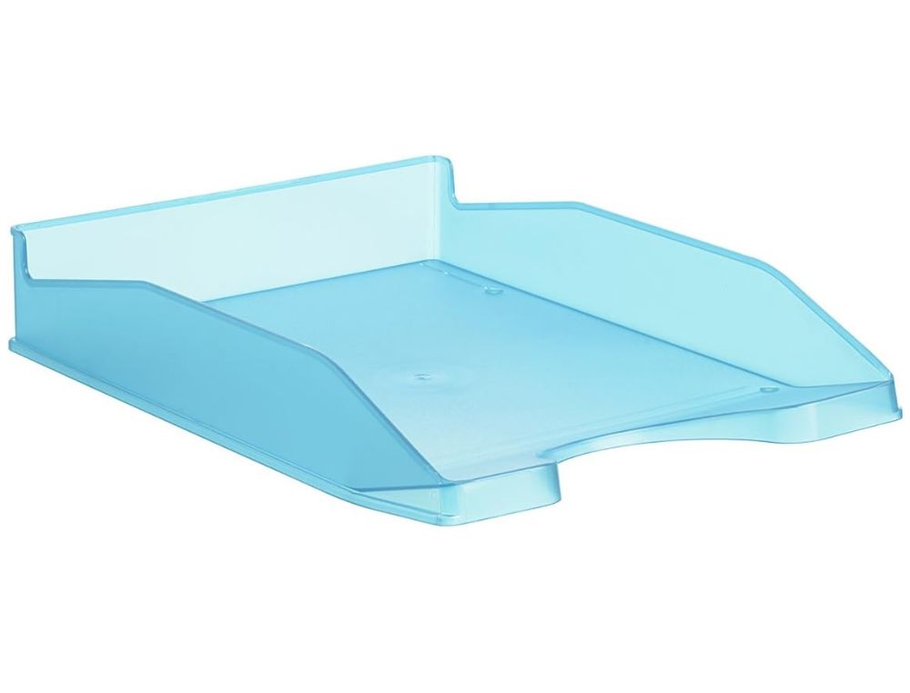 BANDEJA SOBREMESA A. 2000 MOD. 742 AZUL MAR TRANSLUCIDA  345X255X60 MM