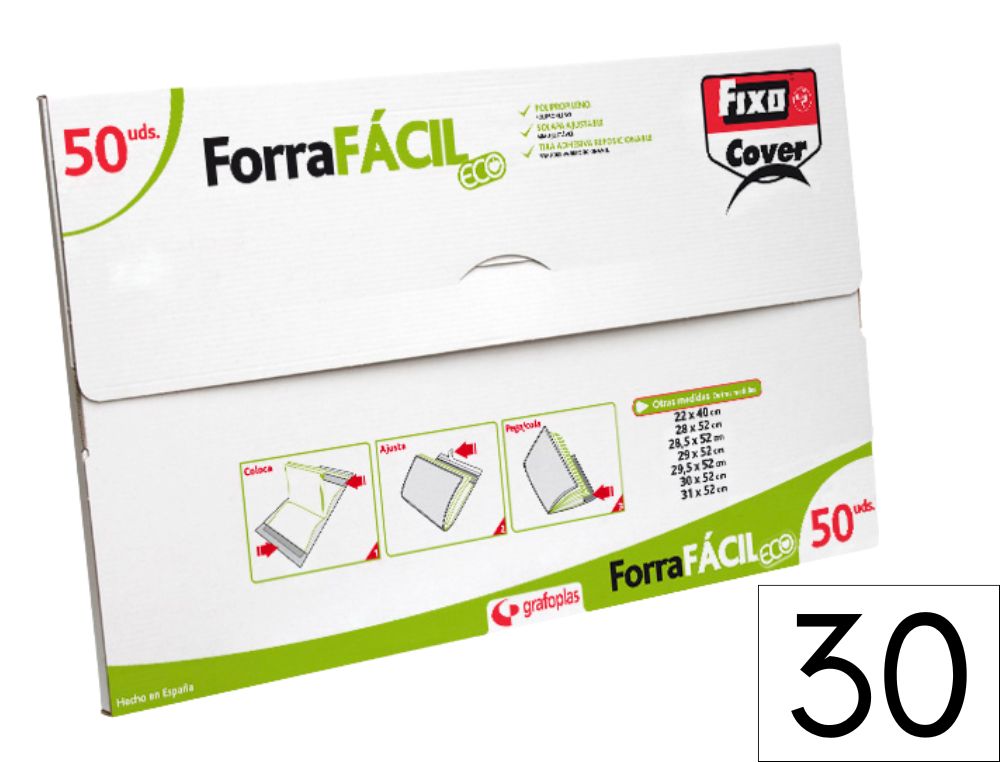 FORRAFACIL ECO FIXO  P.P. SOLAPA AJUSTABLE 300X520 MM. (1004500)