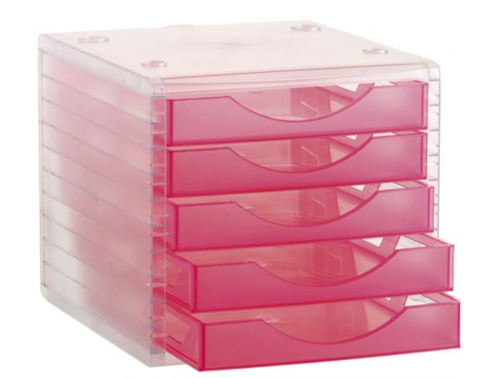 MDULO A. 2000 5 CAJONES ARCHIVOTEC TRANSL. FUCSIA