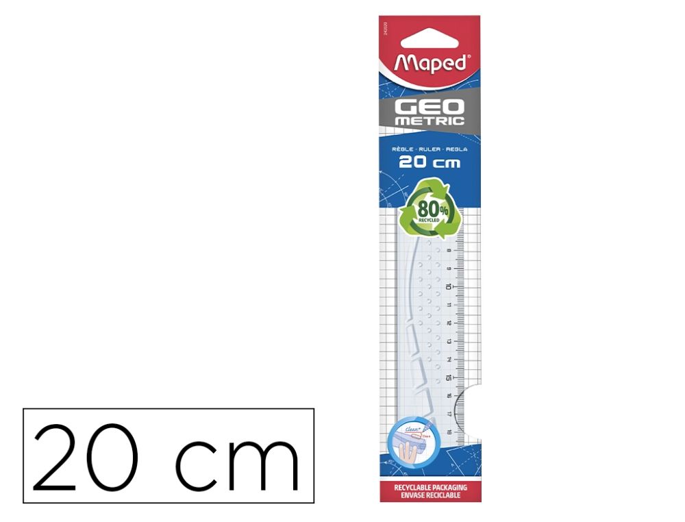 REGLA MAPED 20 CM. GEOMETRIC