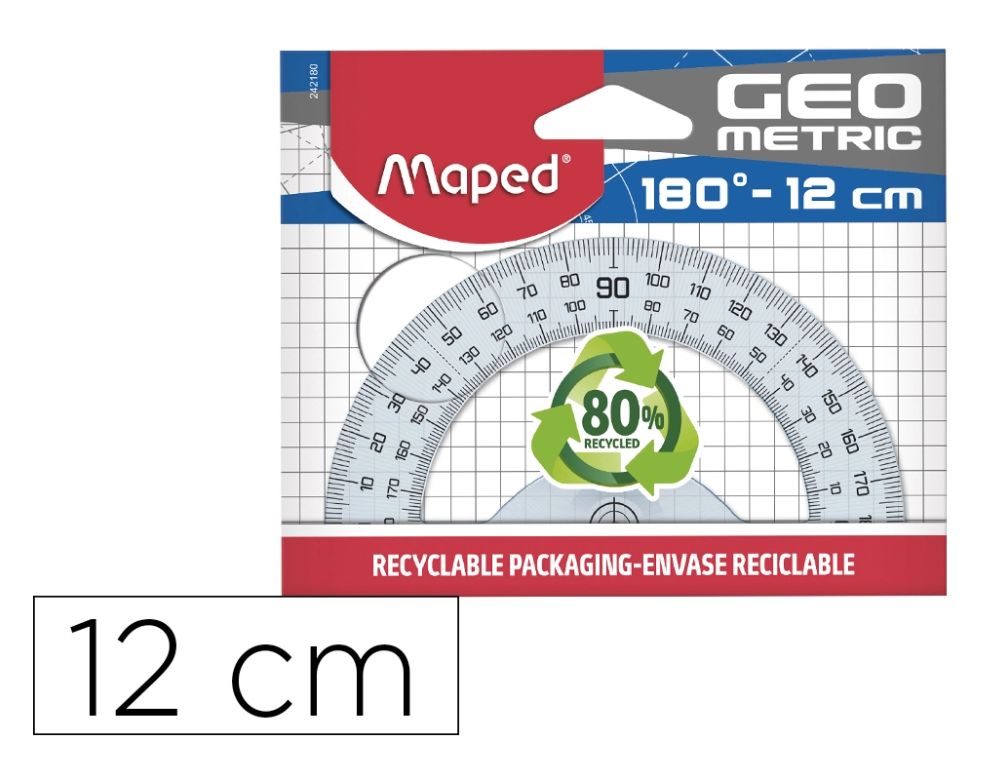 TRANSPORTADOR MAPED 180 GEOMETRIC