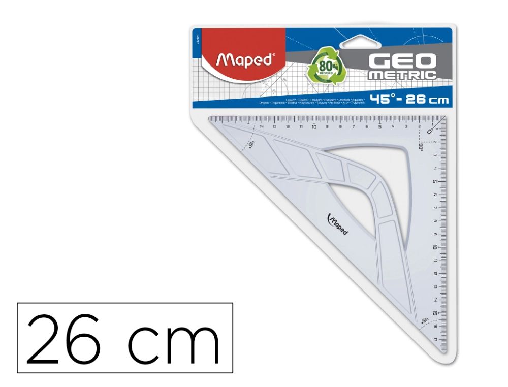 ESCUADRA MAPED 26 CM. GEOMETRIC