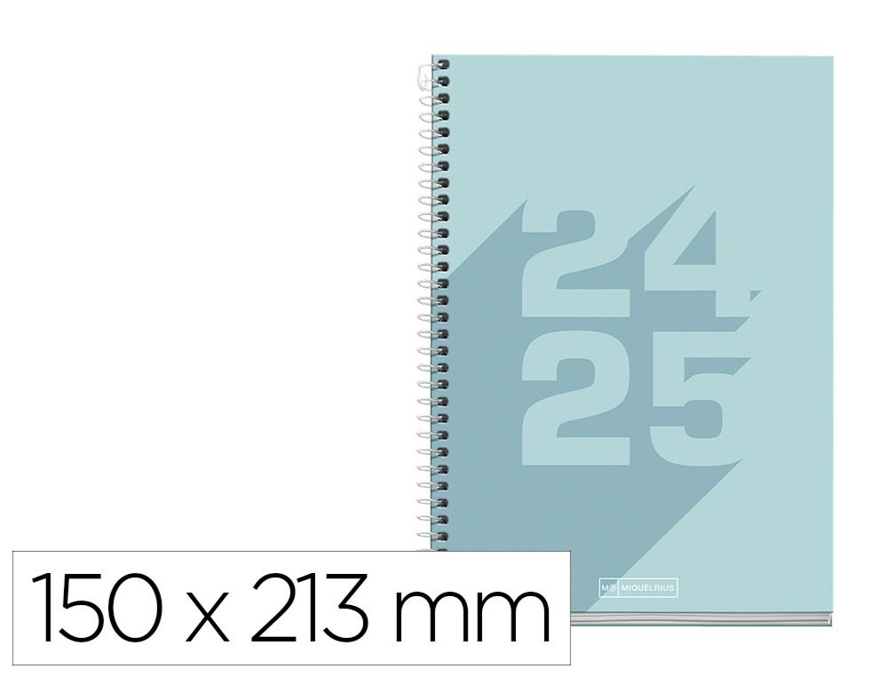 AGENDA A5 ESPIRAL 2024-25 AZUL D/P PLUS BASIC MIQUELRIUS