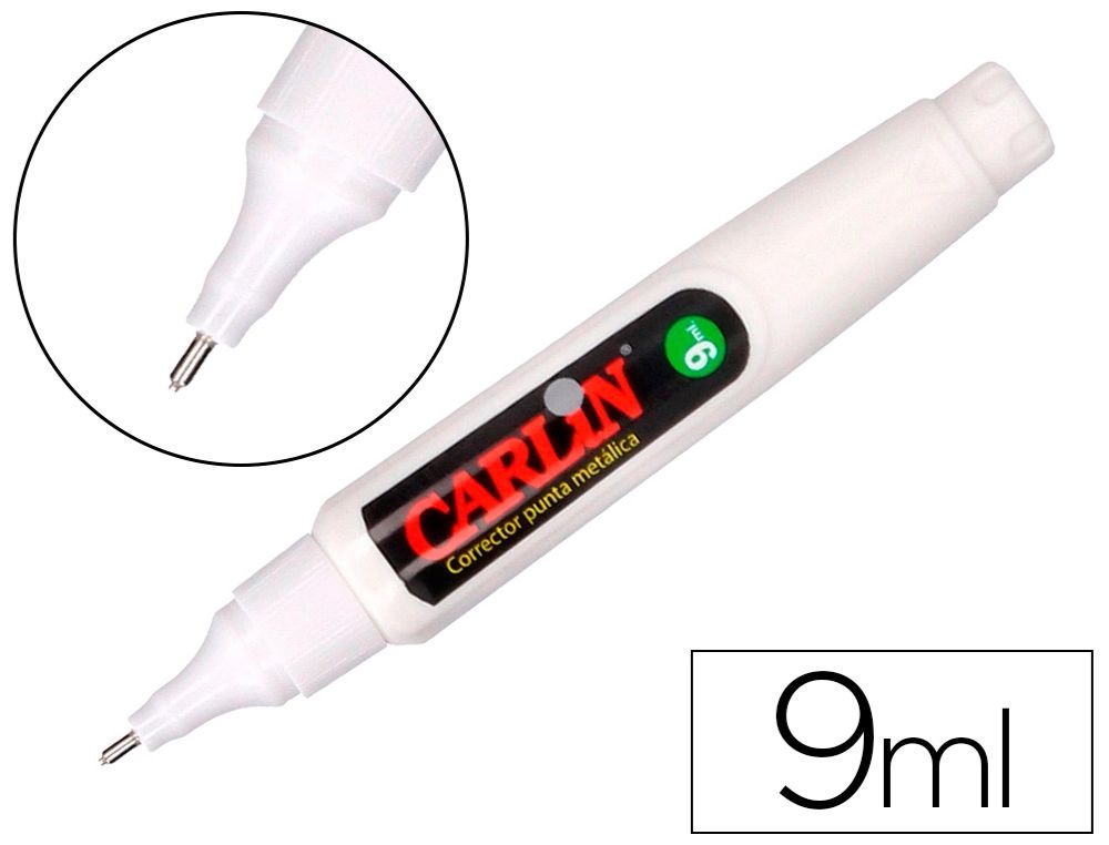 LPIZ CORRECTOR CARLIN PUNTA METLICA 9 ML.