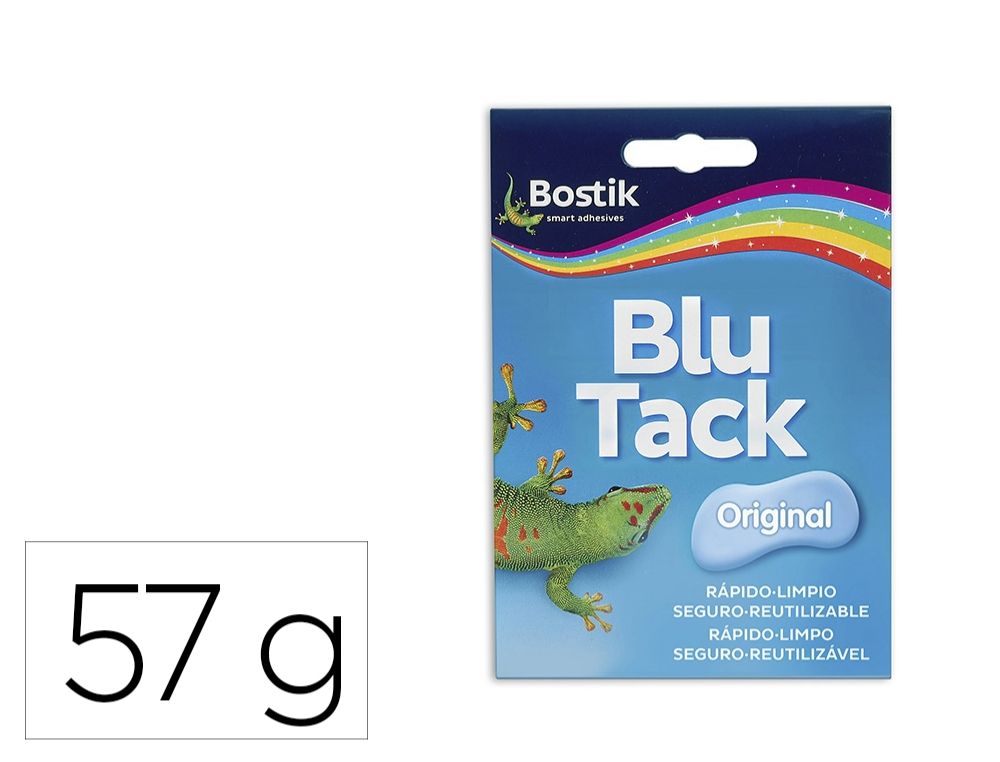 BLU TACK AZUL ORIGINAL PLICO 57 GRS.