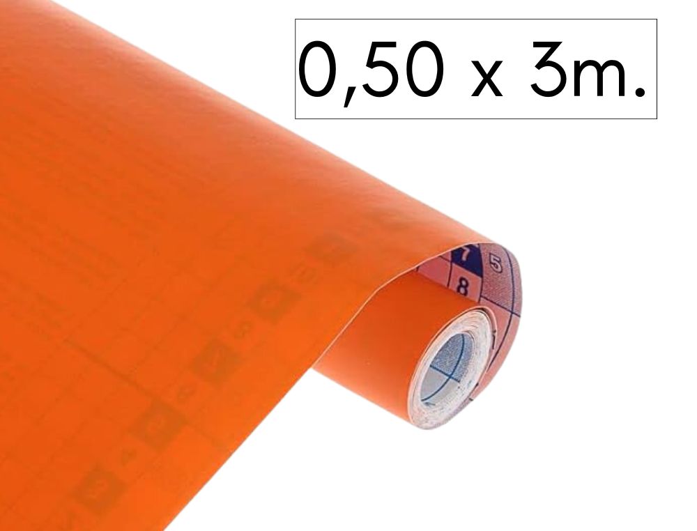 FILM ADHESIVO NARANJA 0.50X3M.