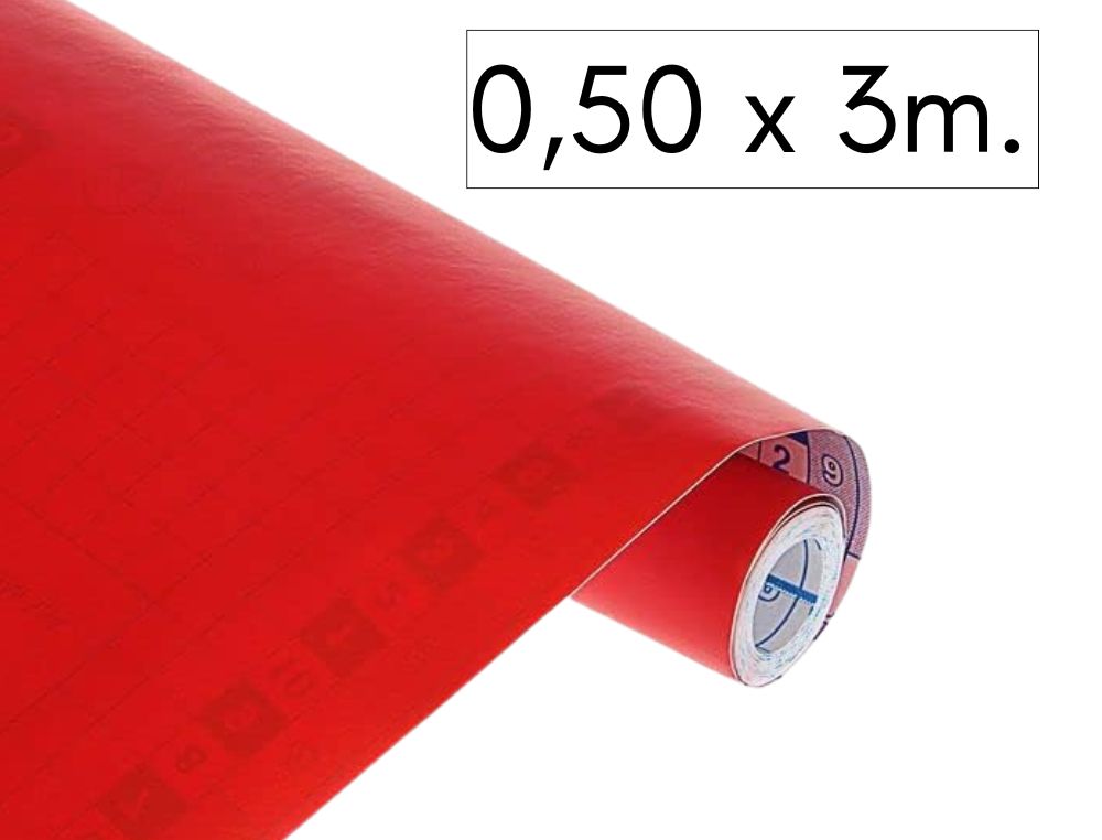 FILM ADHESIVO ROJO 0.50X3M.