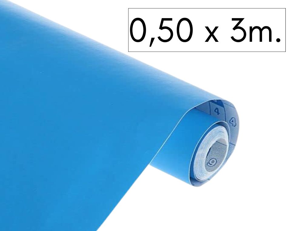 FILM ADHESIVO TURQUESA 0.50X3M.