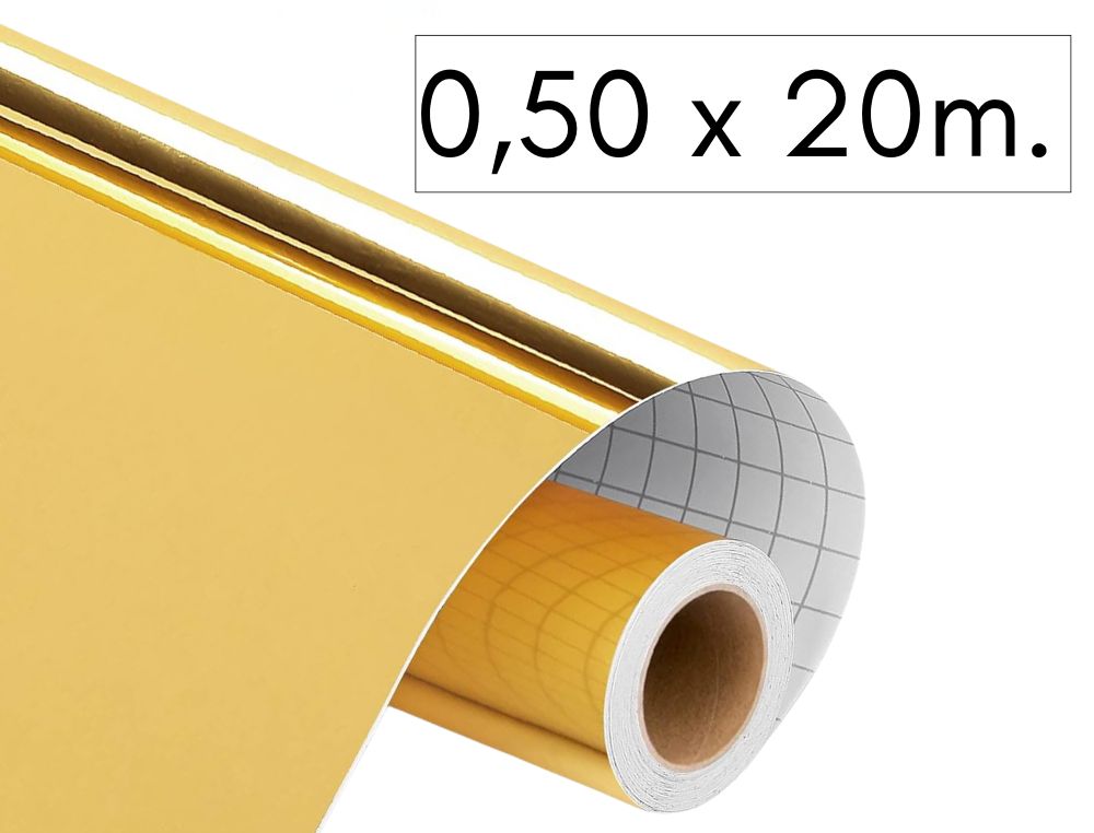 ROLLO FILM ADHESIVO ORO 0.50X20M.