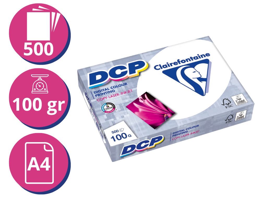 DIGITAL COLOR PRINTING BLANCO 100GR A4 500H CLAIRE FONTAINE