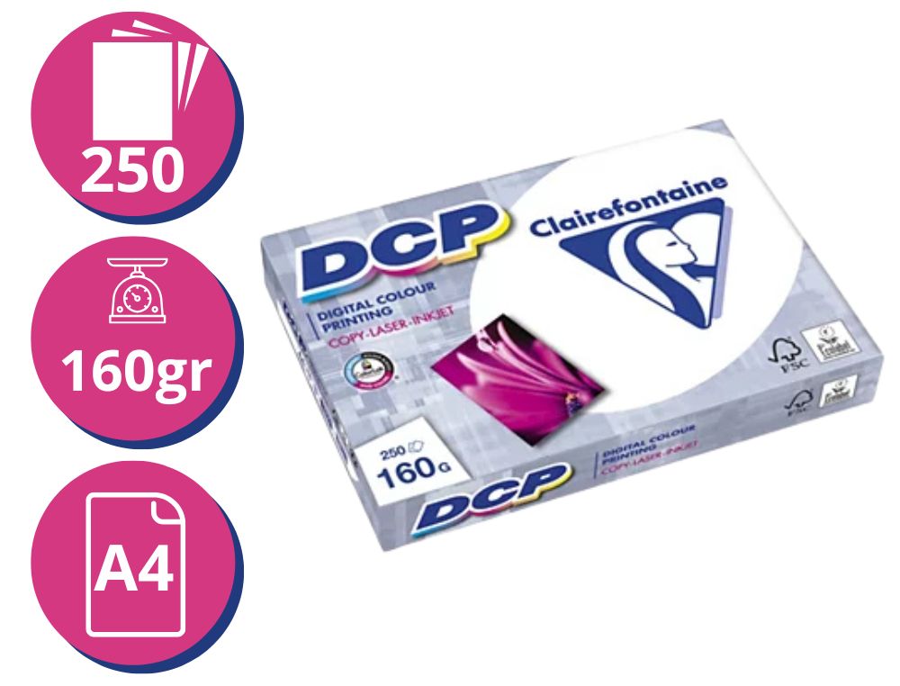 DIGITAL COLOR PRINTING A4 160GR 250H CLAIRE FONTAINE