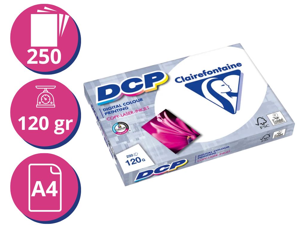 DIGITAL COLOR PRINTING BLANCO 120GR. A4 250H CLAIREFONTAINE