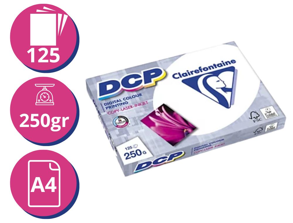 DIGITAL COLOR PRINTING CLAIREFONTAINE A4 BLANCO 250GR