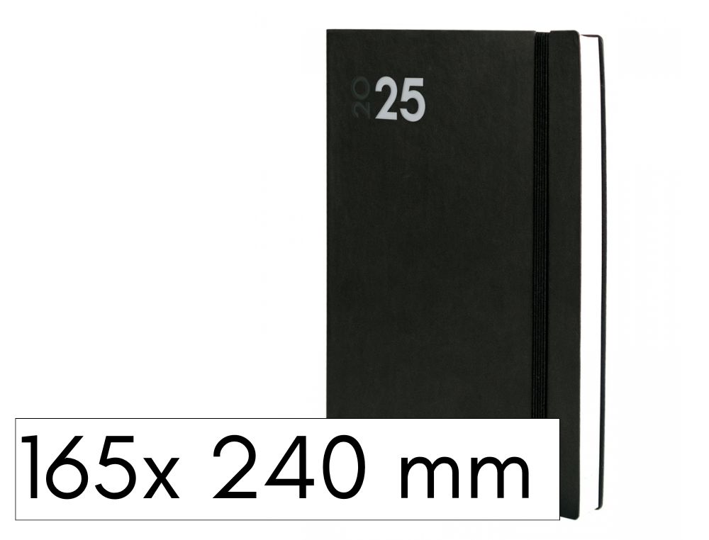 AGENDA FINOCAM DYNAMIC MARA ENCUADERNADA D/P 165X240 MM. CON GOMA NEGRA