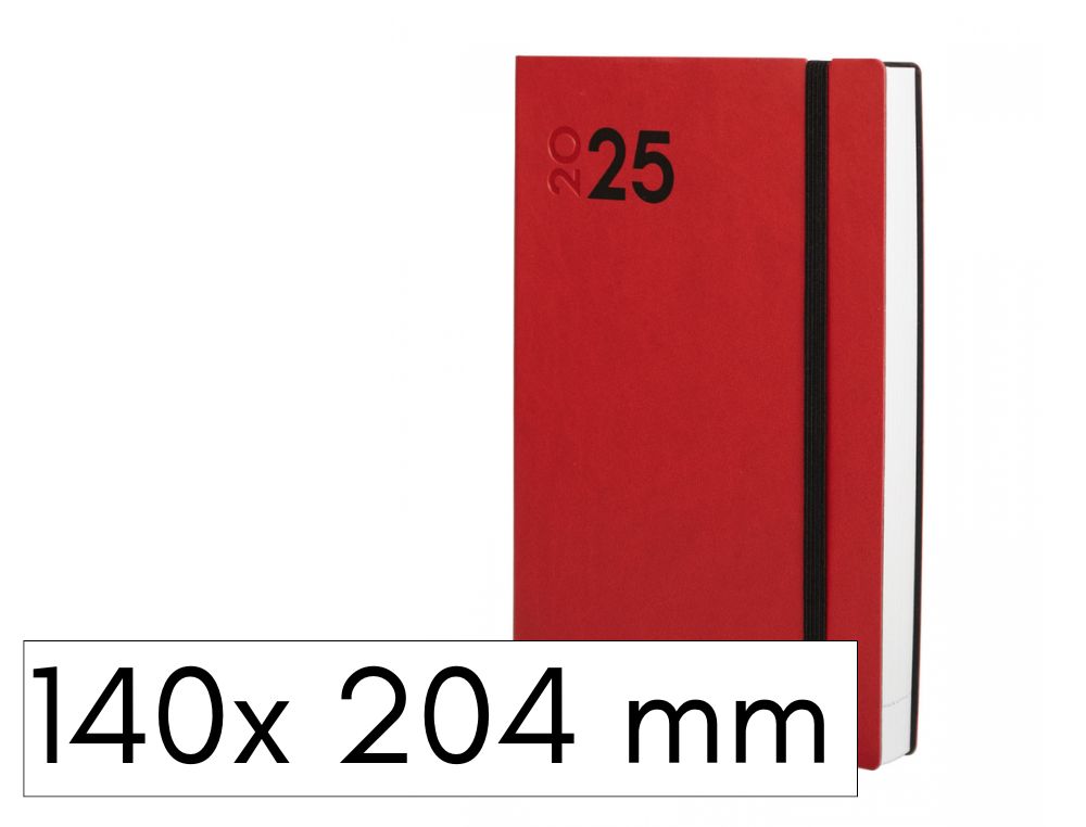 AGENDA FINOCAM DYNAMIC MARA ENCUADERNADA D/P 4 CON GOMA ROJO